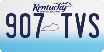 KY license plate 907TVS