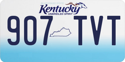 KY license plate 907TVT