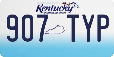KY license plate 907TYP