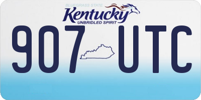 KY license plate 907UTC