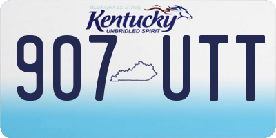 KY license plate 907UTT
