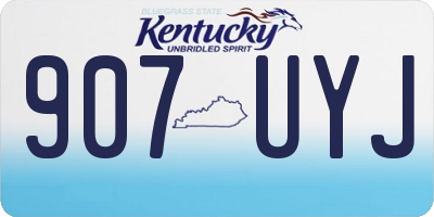 KY license plate 907UYJ