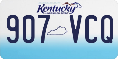 KY license plate 907VCQ