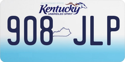 KY license plate 908JLP