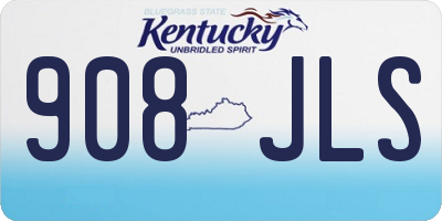 KY license plate 908JLS