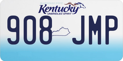 KY license plate 908JMP