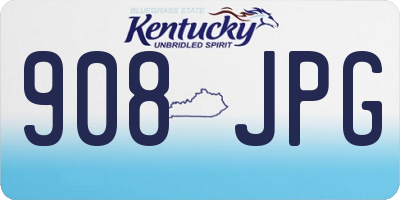 KY license plate 908JPG
