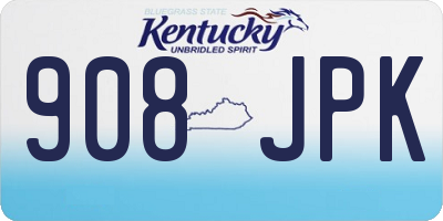 KY license plate 908JPK