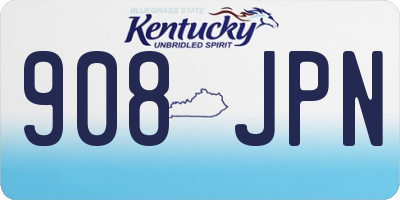 KY license plate 908JPN