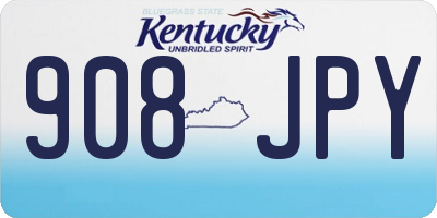 KY license plate 908JPY