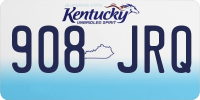 KY license plate 908JRQ
