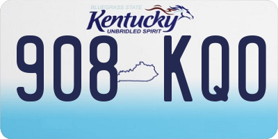 KY license plate 908KQO