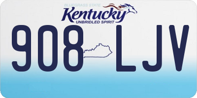 KY license plate 908LJV