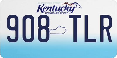 KY license plate 908TLR