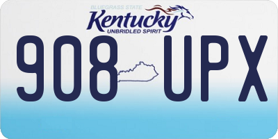 KY license plate 908UPX