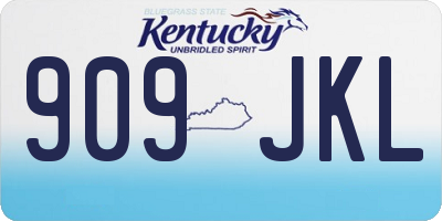 KY license plate 909JKL
