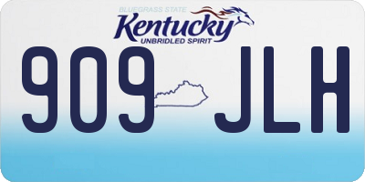 KY license plate 909JLH