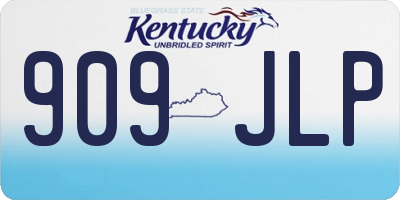 KY license plate 909JLP