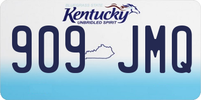 KY license plate 909JMQ