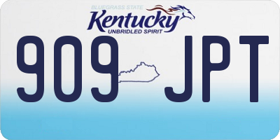 KY license plate 909JPT