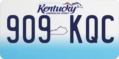 KY license plate 909KQC
