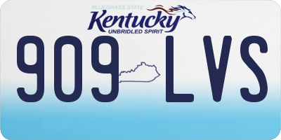KY license plate 909LVS