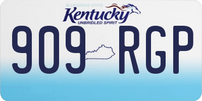 KY license plate 909RGP