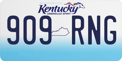 KY license plate 909RNG