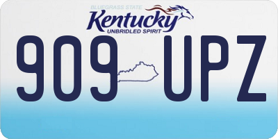 KY license plate 909UPZ