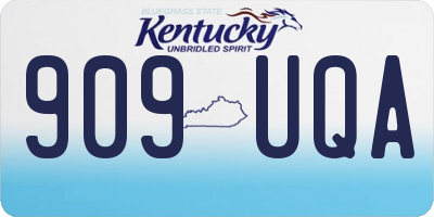 KY license plate 909UQA