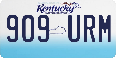 KY license plate 909URM
