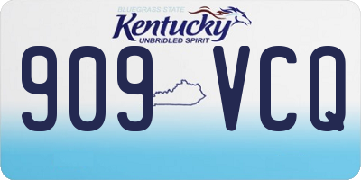 KY license plate 909VCQ
