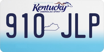 KY license plate 910JLP