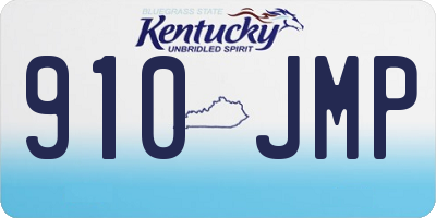 KY license plate 910JMP