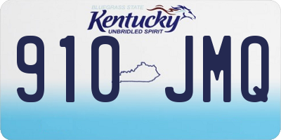 KY license plate 910JMQ