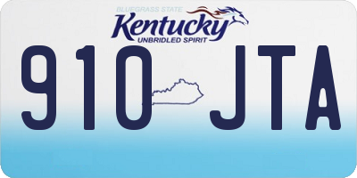 KY license plate 910JTA