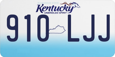 KY license plate 910LJJ