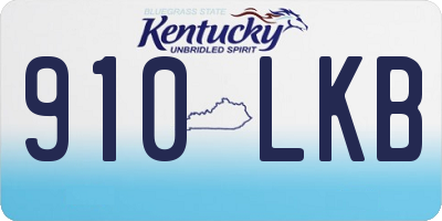 KY license plate 910LKB