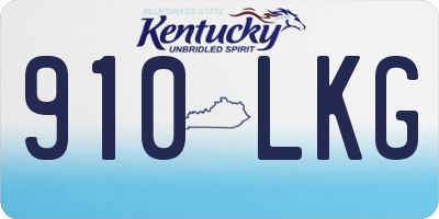 KY license plate 910LKG