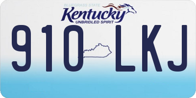 KY license plate 910LKJ