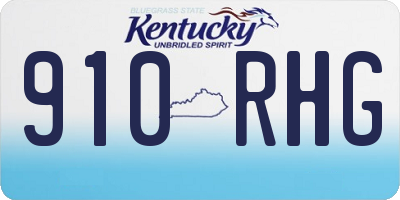 KY license plate 910RHG