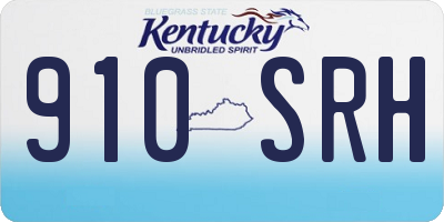 KY license plate 910SRH