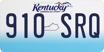 KY license plate 910SRQ