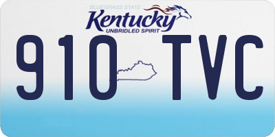 KY license plate 910TVC