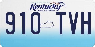 KY license plate 910TVH