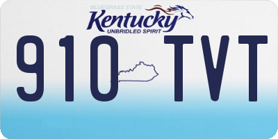 KY license plate 910TVT