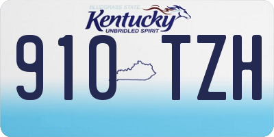 KY license plate 910TZH