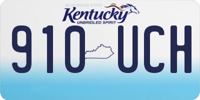 KY license plate 910UCH