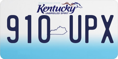 KY license plate 910UPX