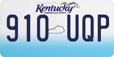 KY license plate 910UQP